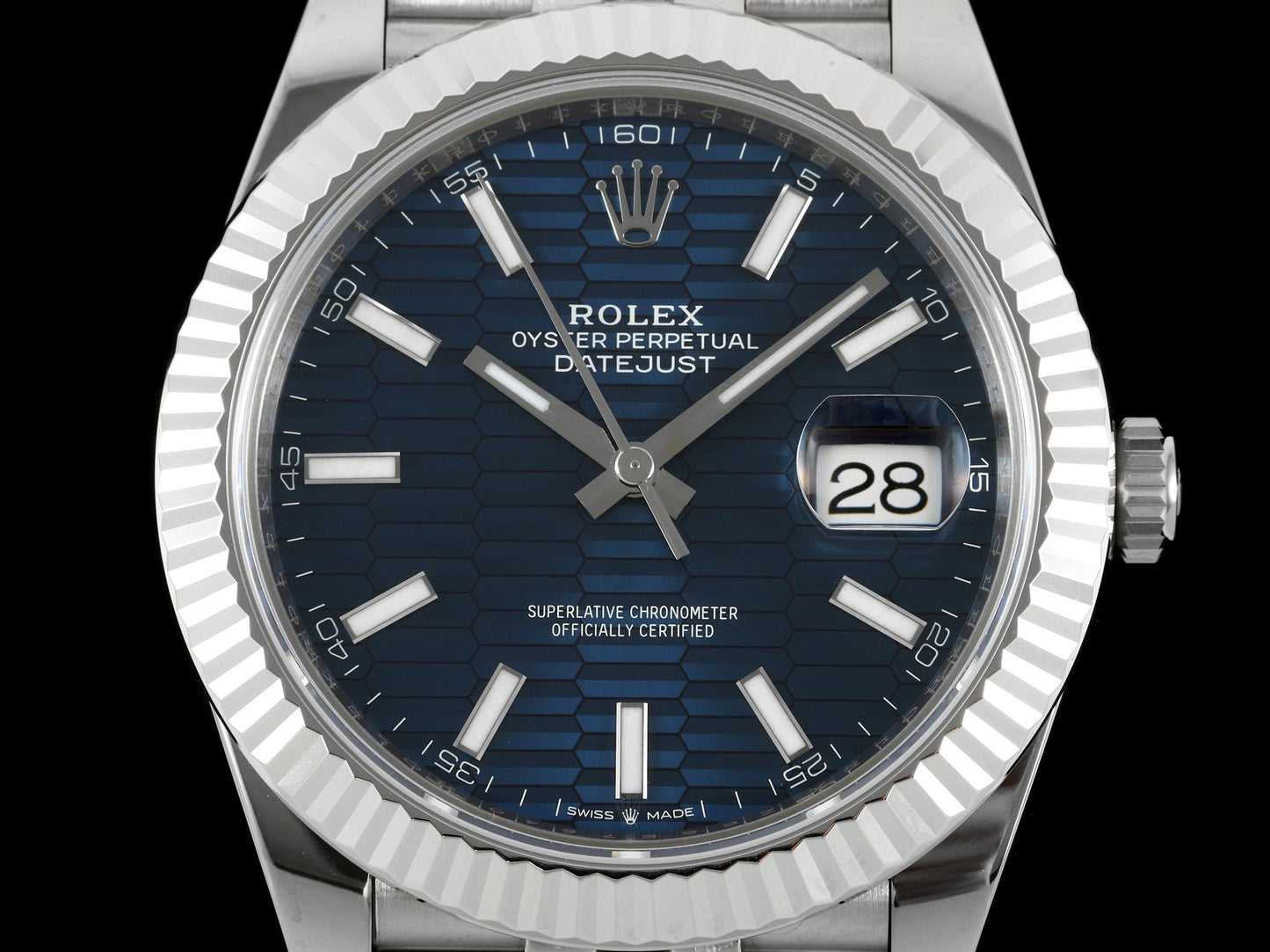 DateJust 41 126334 Clean Plus 1:1 Best Edition 904L Steel Blue Stick Dial on Jubilee Bracelet DD3235