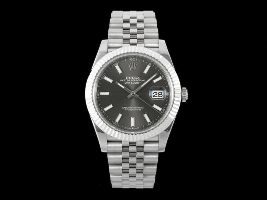 DateJust 41 126334 Clean Plus 1:1 Best Edition 904L Steel Gray Stick Dial on Jubilee Bracelet DD3235