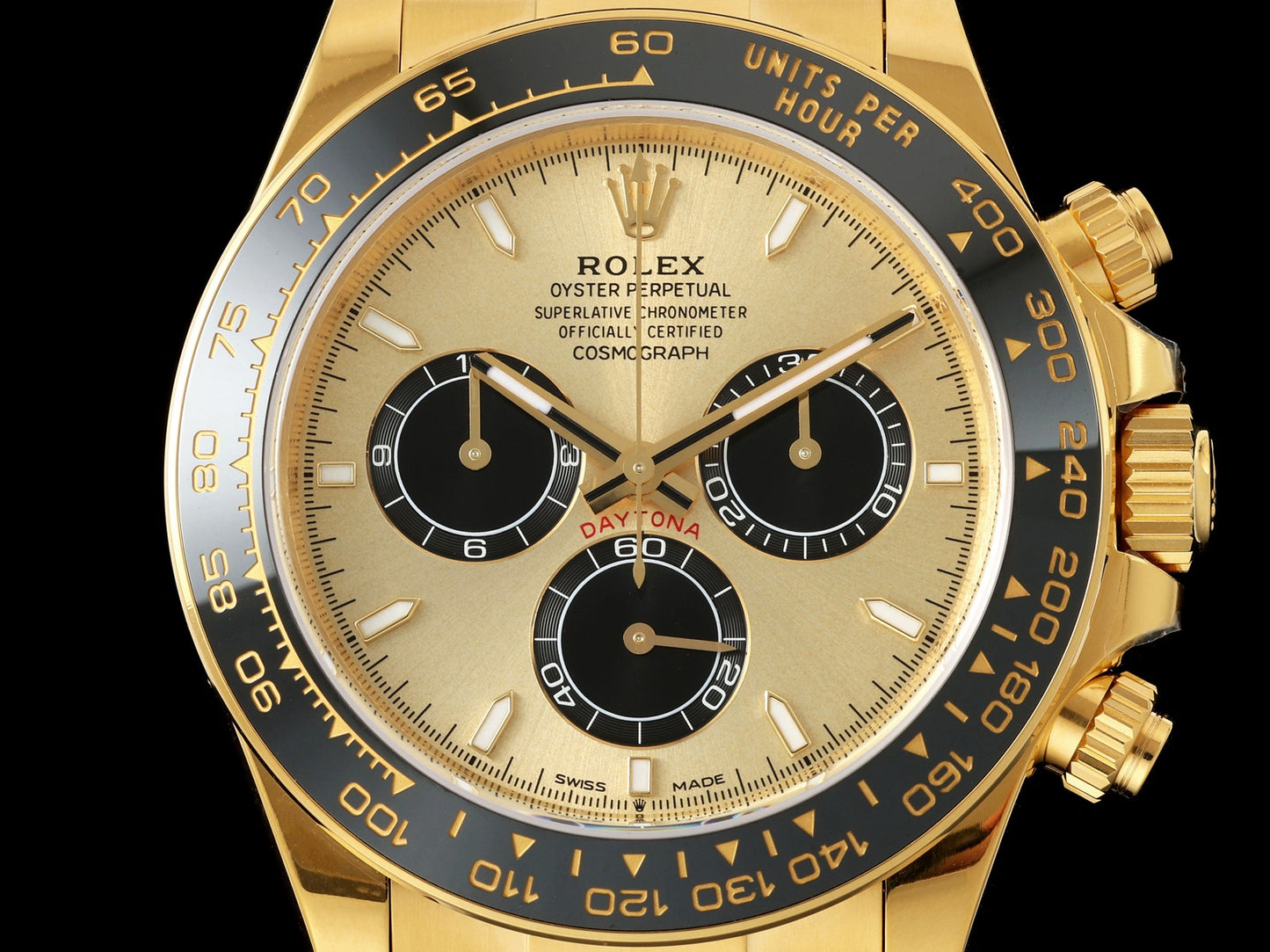 Daytona 126518 TMF 1:1 Best Edition YG/Black Dial on Oysterflex Strap SH4131 (Weighted)