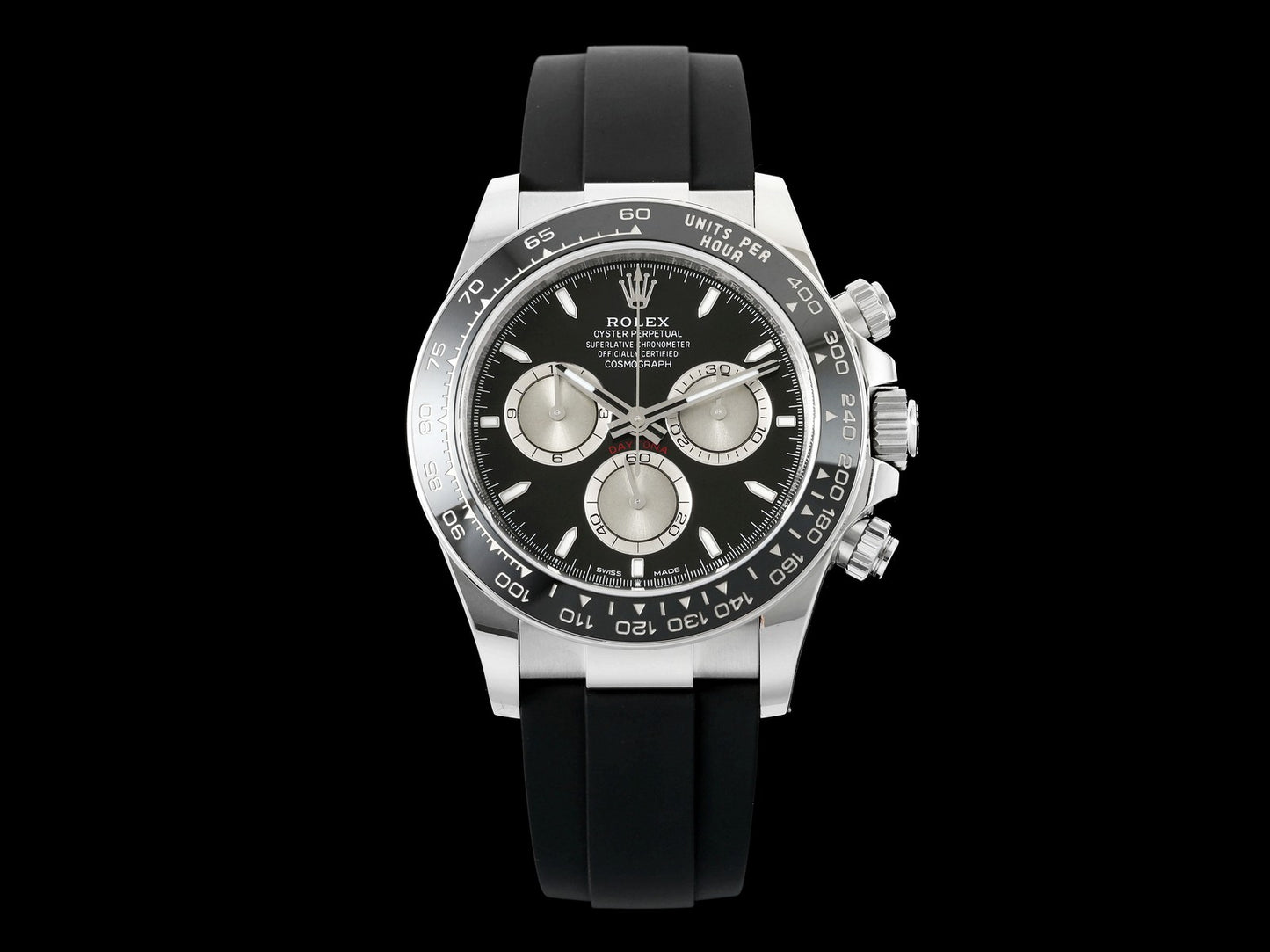 Daytona 126519 JCF 1:1 Best Edition Black/Silver Dial on Oysterflex Strap SH4131
