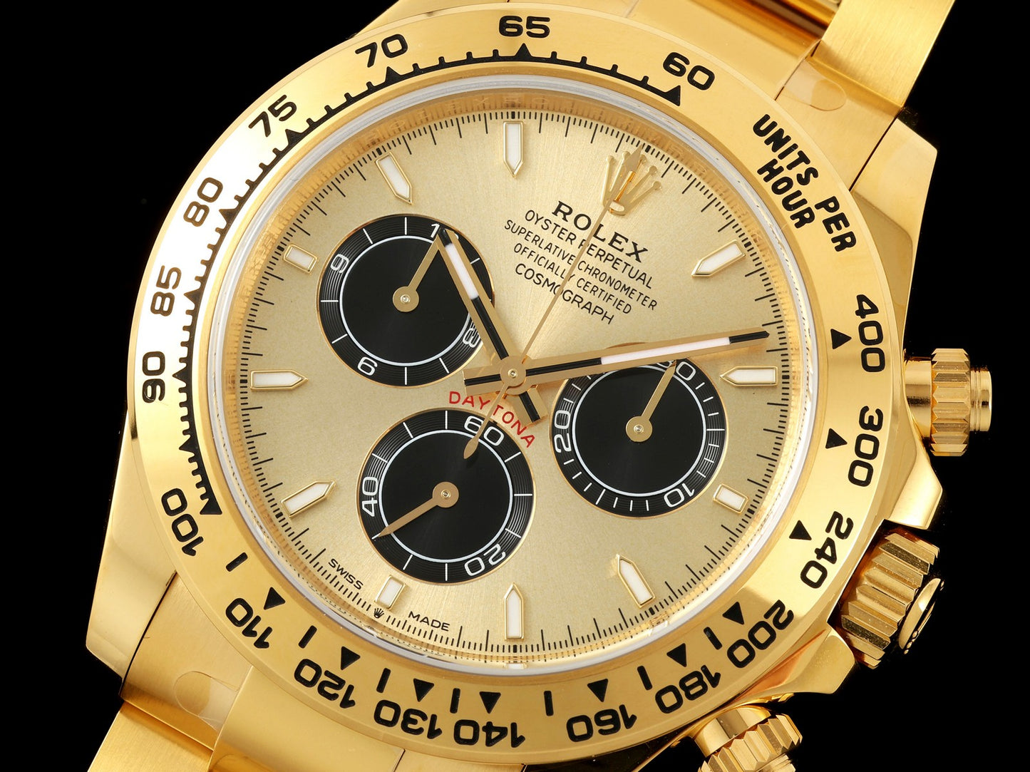 Daytona 126508 VSF 1:1 Best Edition 904L Steel YG/Black Dial on YG Braclet VS4131 V2 (Weighted)