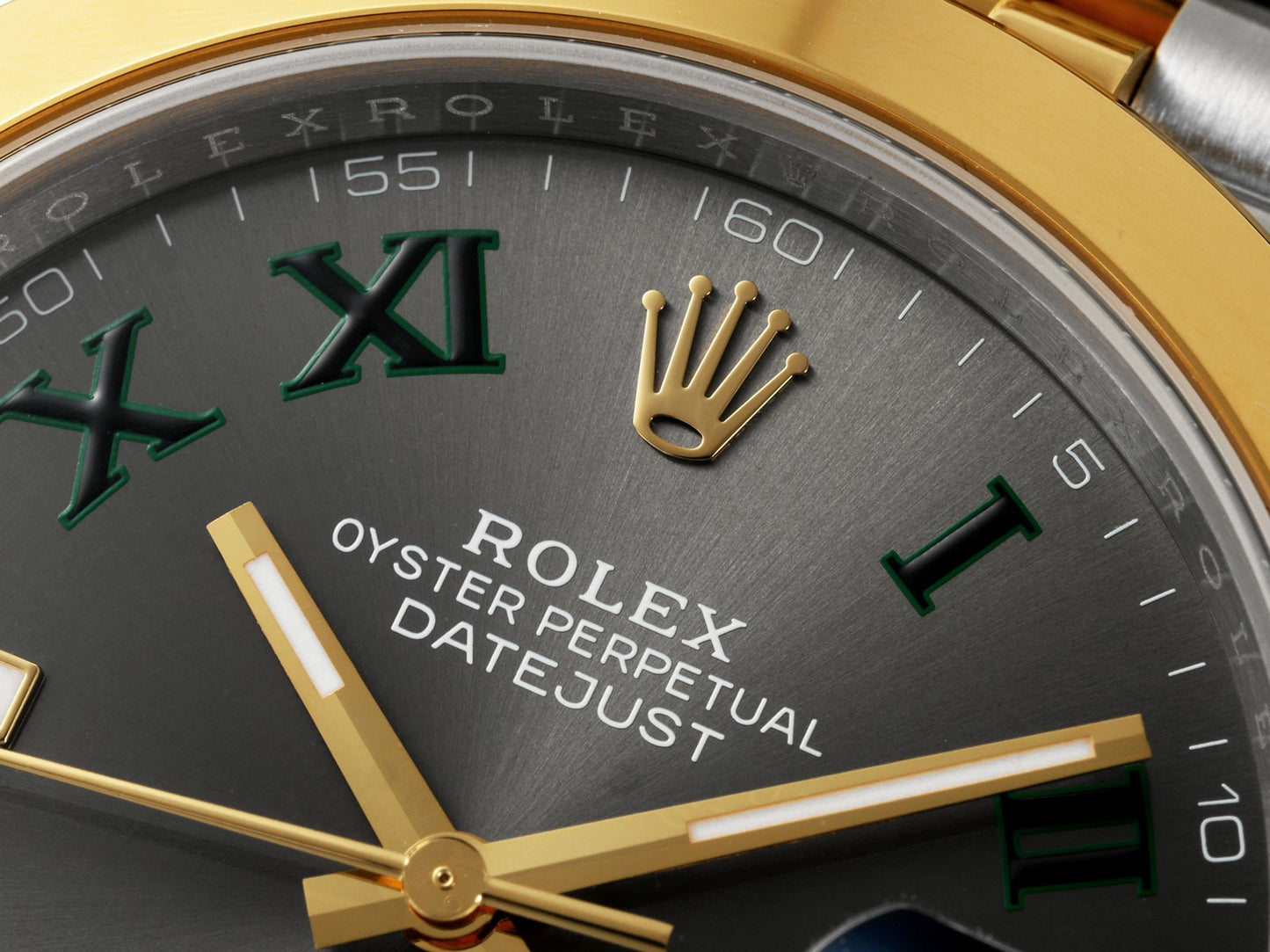 DateJust 41 126333 QF 1:1 Best Edition 904L Steel Gray Dial Green Roman on Jubilee Bracelet QF3235 (149g)