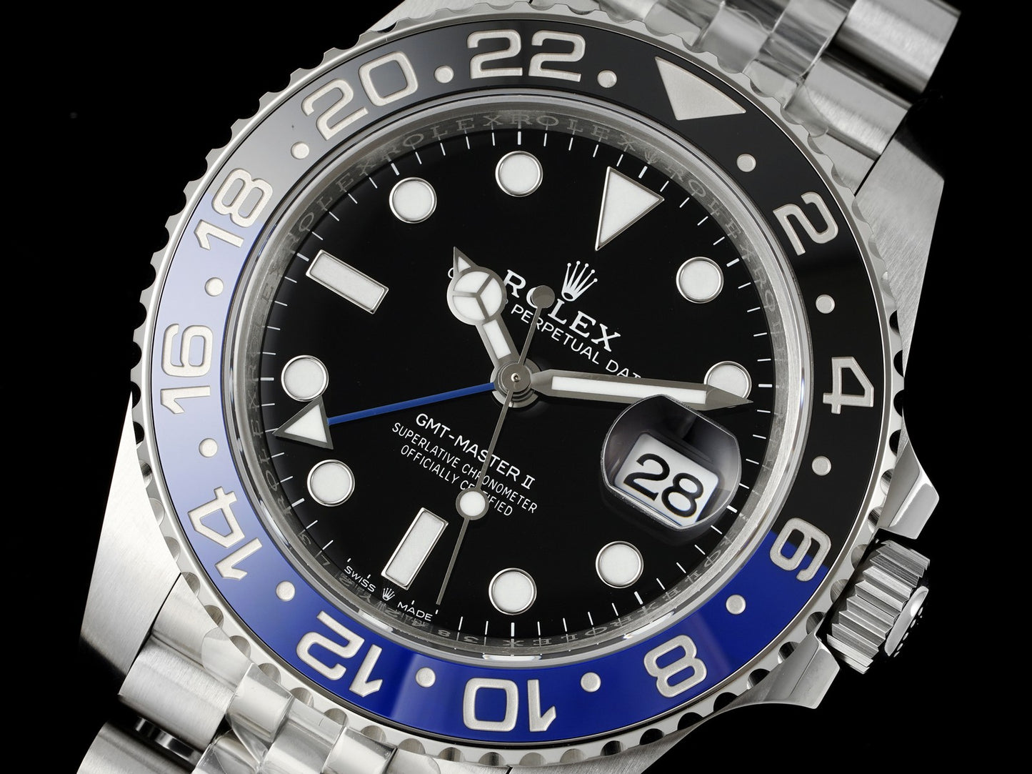 GMT-Master II 126710 BLNR 904L QF 1:1 Best Edition on Oyster Bracelet SH3285 CHS V2