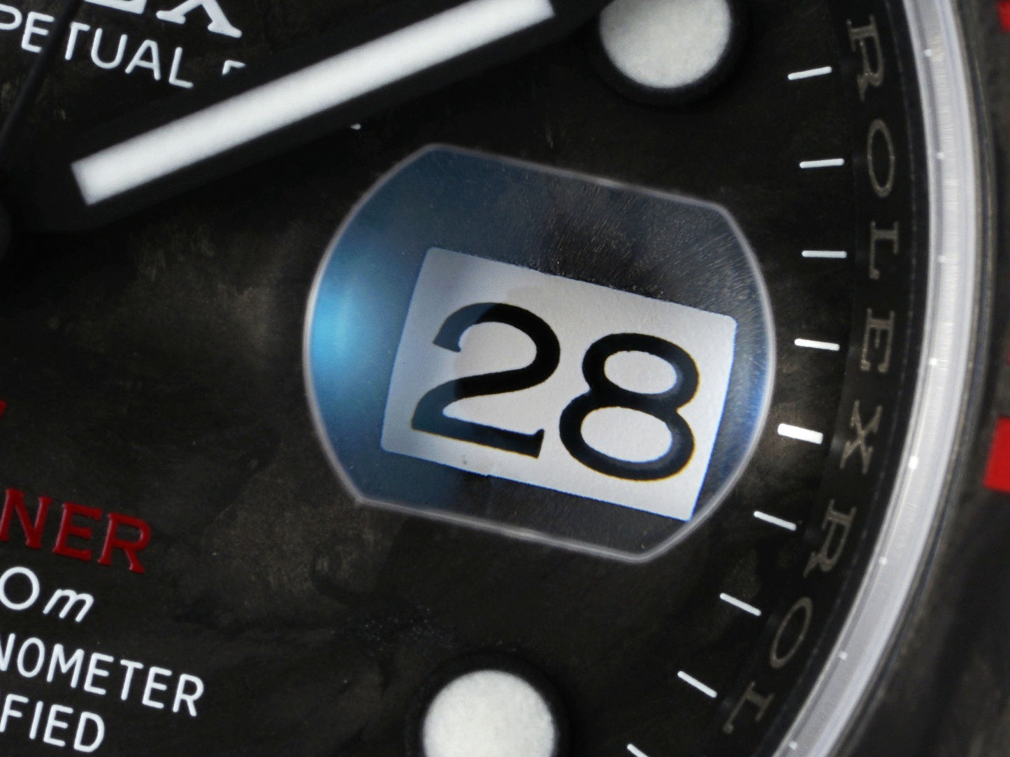 Submariner DIW Carbon VSF 1:1 Best Edition Black/Red Dial on Black Nylon Strap VS3135