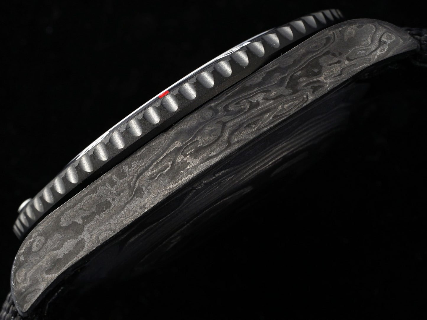 Submariner DIW Carbon VSF 1:1 Best Edition Black/Red Dial on Black Nylon Strap VS3135
