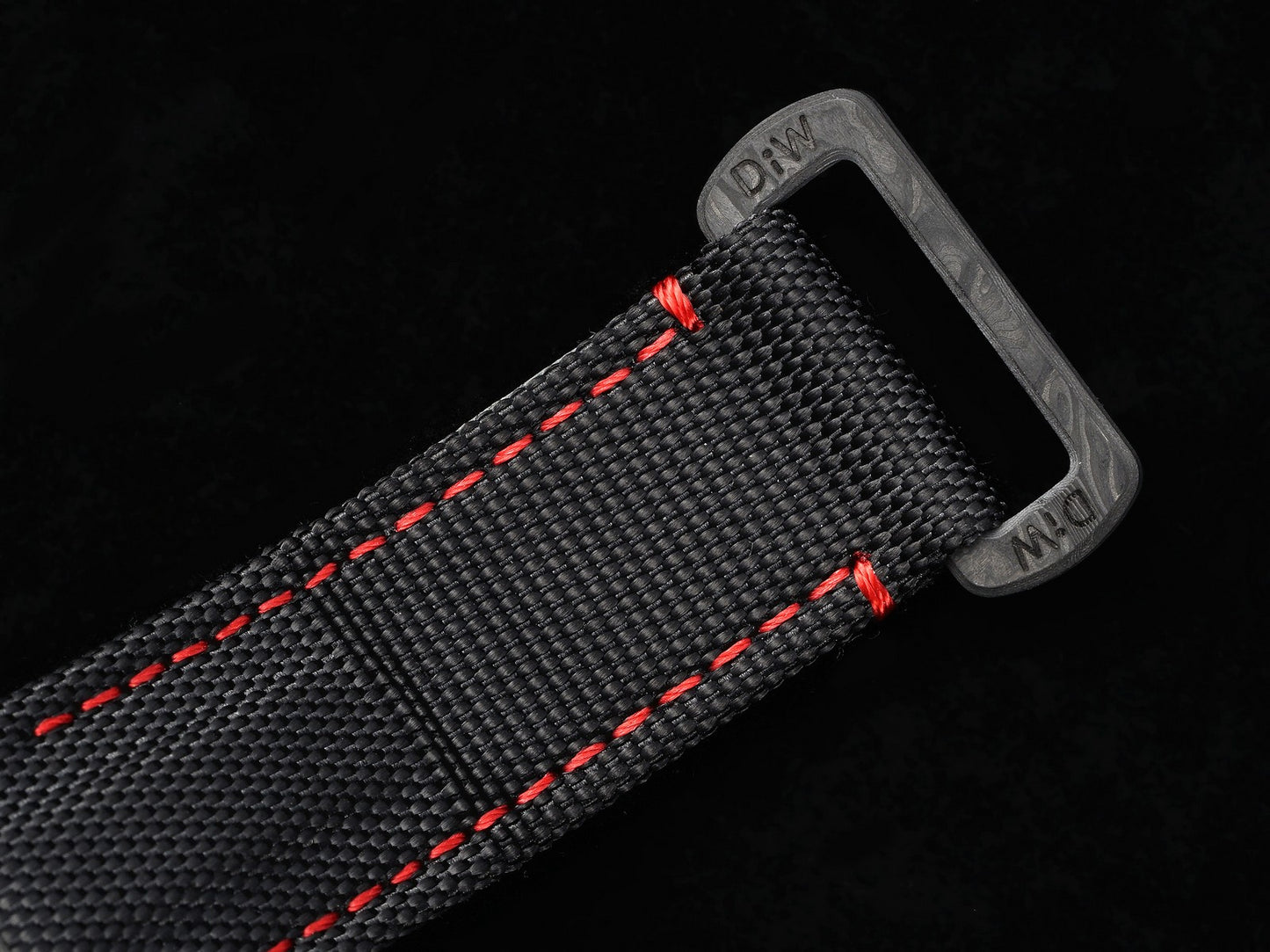 Submariner DIW Carbon VSF 1:1 Best Edition Black/Red Dial on Black Nylon Strap VS3135
