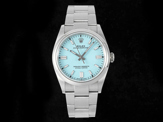 Oyster Perpetual 126000 36mm DIWF 1:1 Best Edition 904L Steel Tiffany Blue Dial A3230