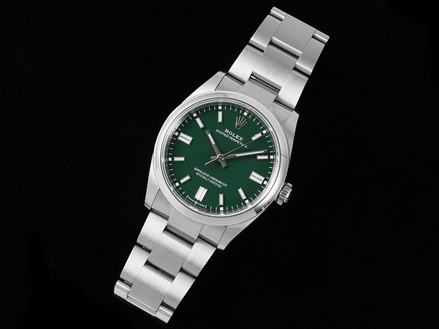 Oyster Perpetual 126000 36mm EWEF 1:1 Best Edition 904L Steel Green Dial A3230