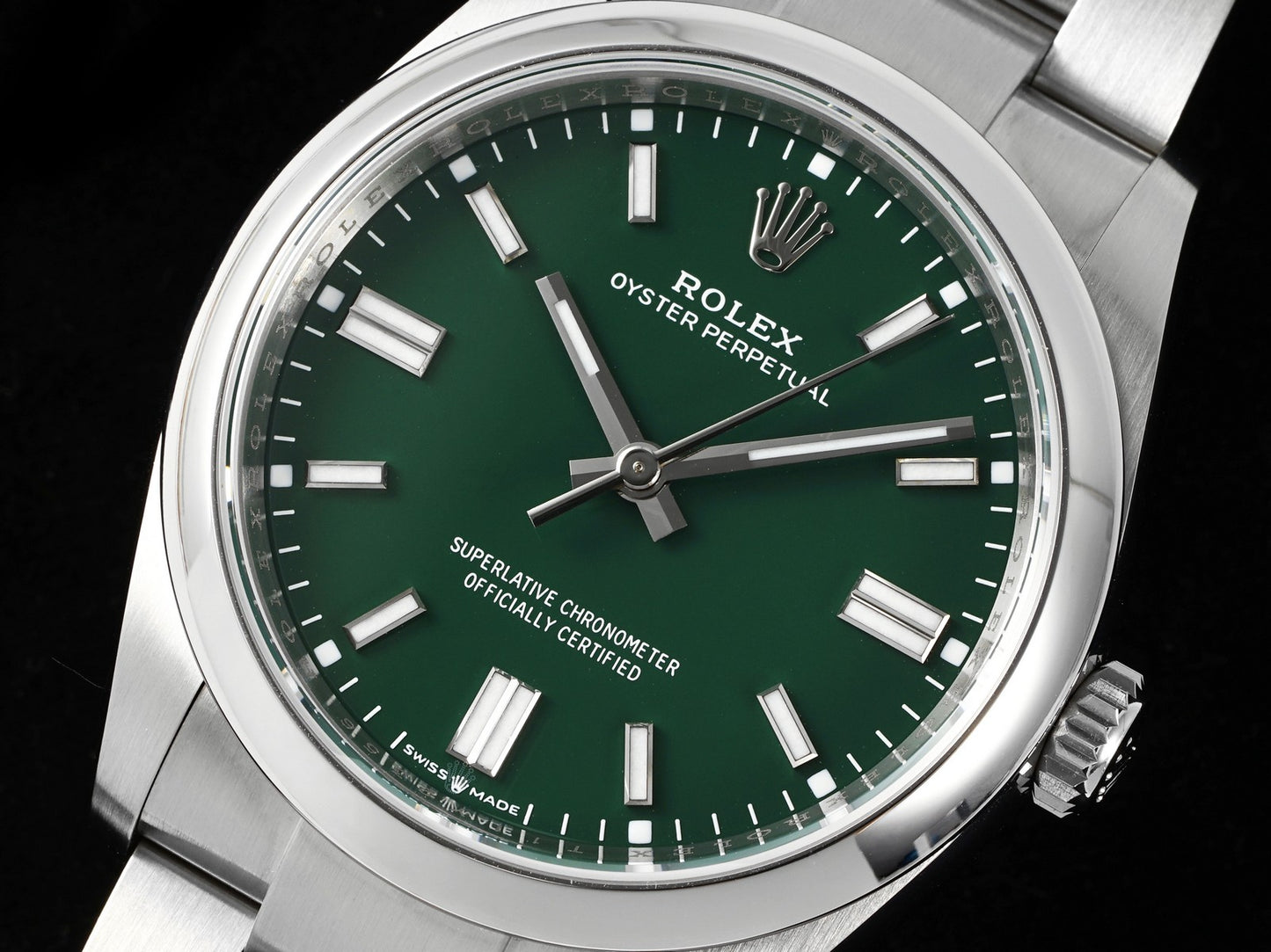 Oyster Perpetual 126000 36mm EWEF 1:1 Best Edition 904L Steel Green Dial A3230