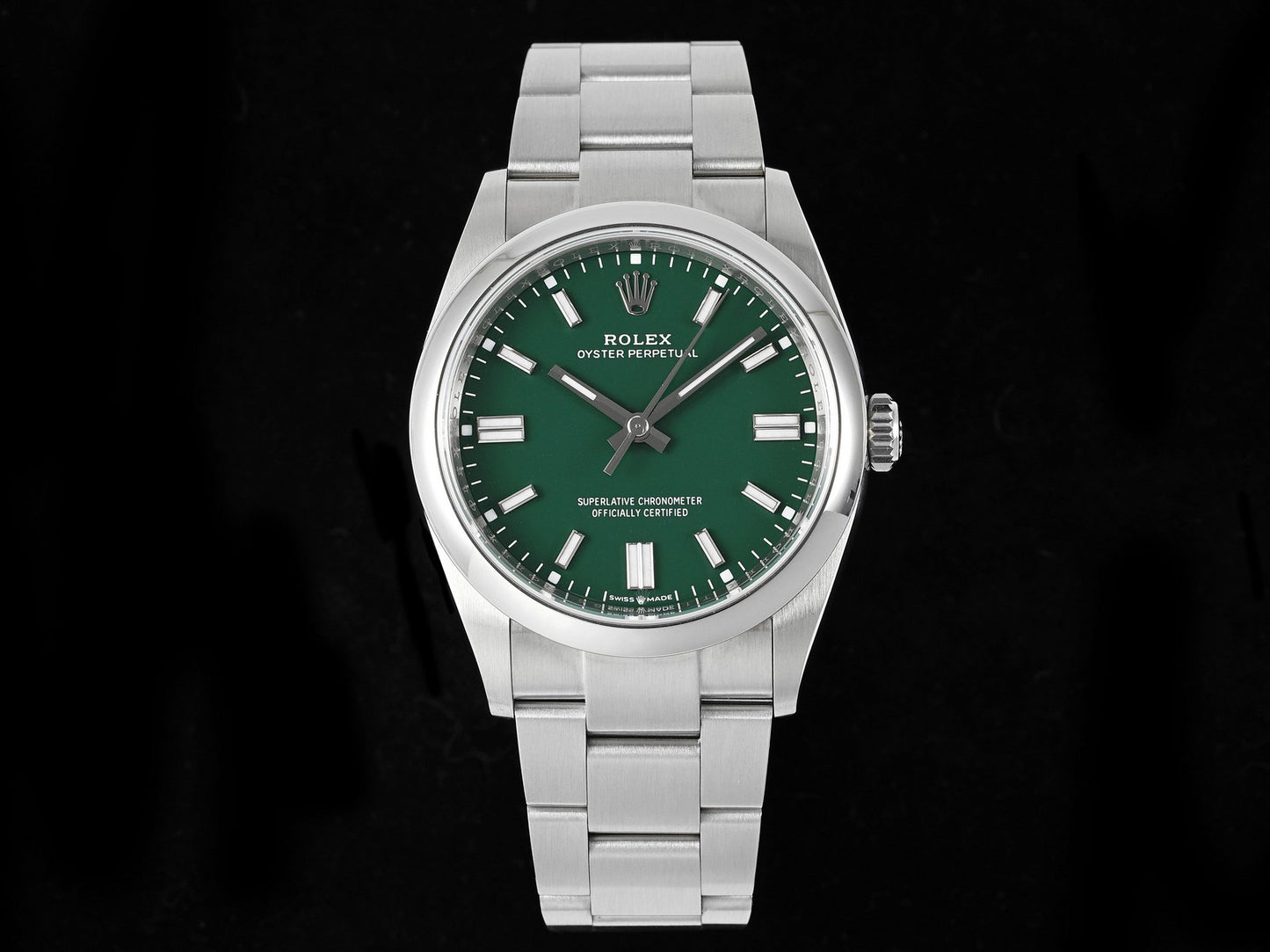 Oyster Perpetual 126000 36mm EWEF 1:1 Best Edition 904L Steel Green Dial A3230