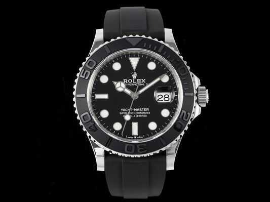 Yacht-Master 42mm 226659 SS RSF 1:1 Best Edition Black Dial on Oysterflex Strap A3235