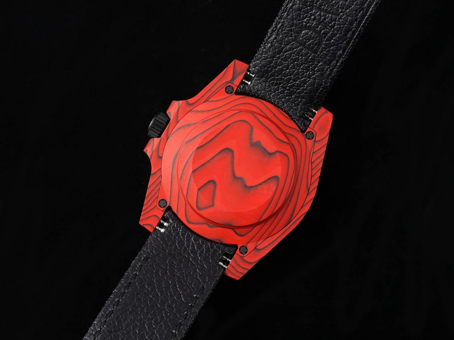 Submariner DIW Red Carbon VSF 1:1 Best Edition Black Dial on Black Nylon Strap VS3135