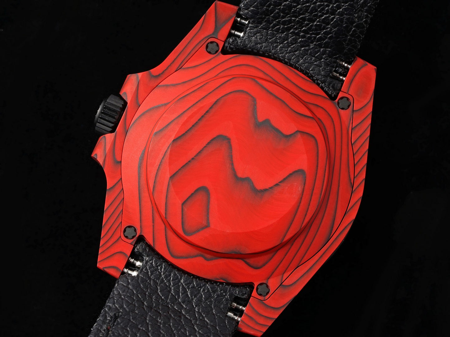 Submariner DIW Red Carbon VSF 1:1 Best Edition Black Dial on Black Nylon Strap VS3135