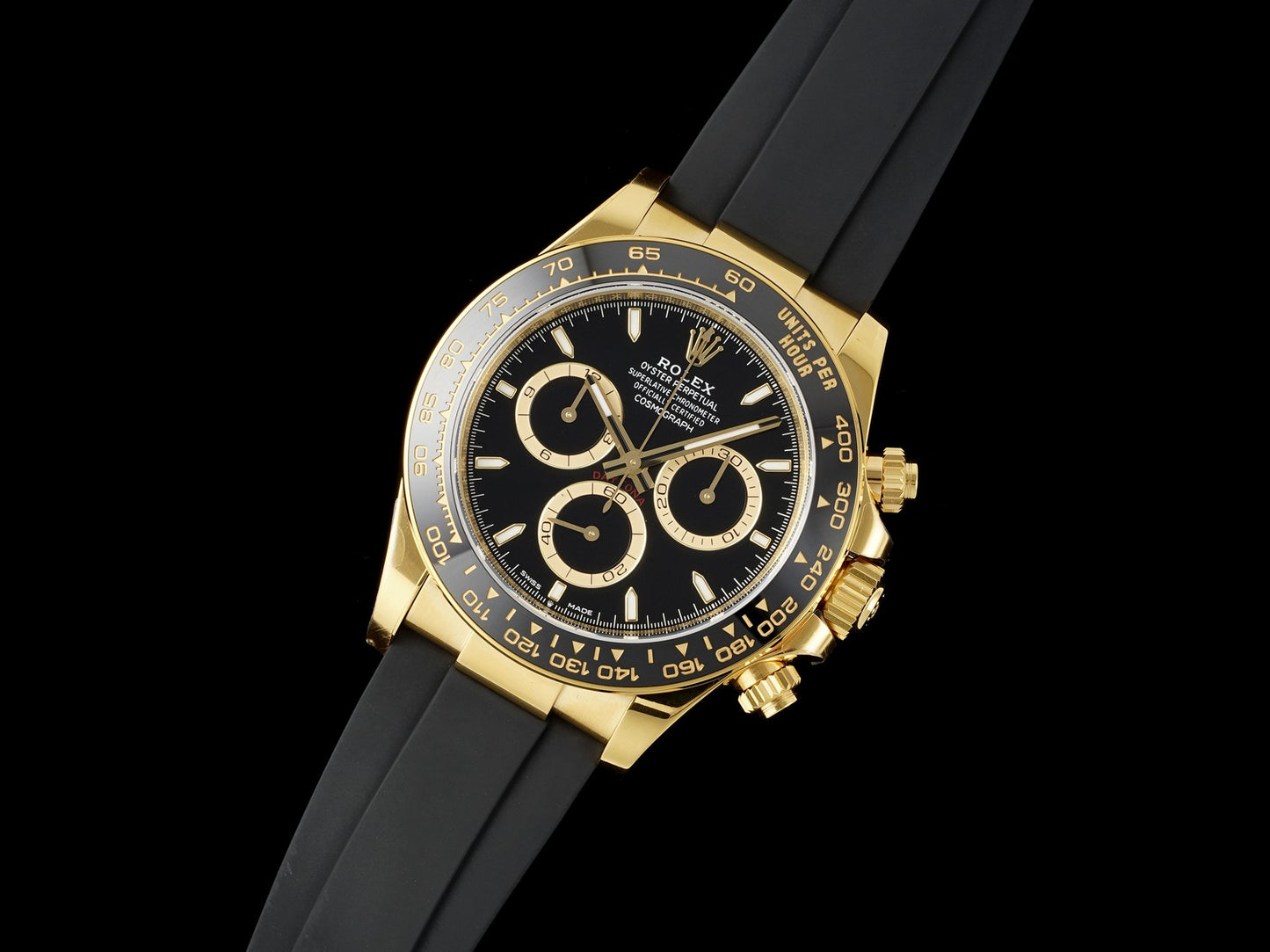 Daytona 126518 VSF 1:1 Best Edition Black Dial on Oysterflex Strap VS4131 V2 (Weighted)